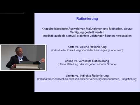 1/4: Dr. Michael Wunder: Lebenswert+Lebensrecht - gerechte Verteilung knapper Güter im Medizinsystem