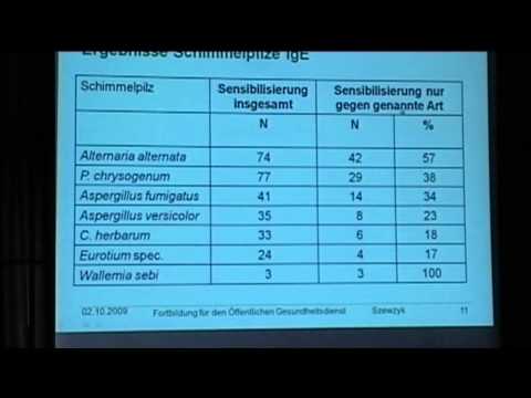 1/2: Dr. Regine Szewzyk: Sensibilisierung von Kindern gegenüber Schimmelpilzen