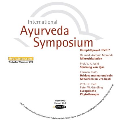 Komplettsatz Video-DVDs des 19. Internationalen Ayurveda-Symposiums 2017 7 DVD-Wissen - Experten Know How - Dokus, Filme, Vorträge, Bücher