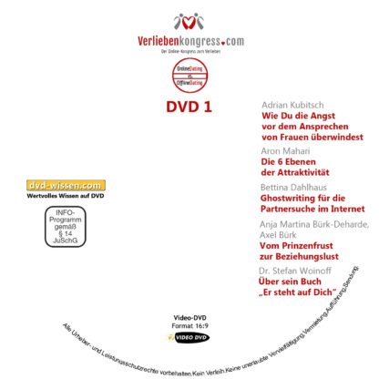 Online-Verlieben-Kongress 2017 auf DVD 1 DVD-Wissen - Experten Know How - Dokus, Filme, Vorträge, Bücher
