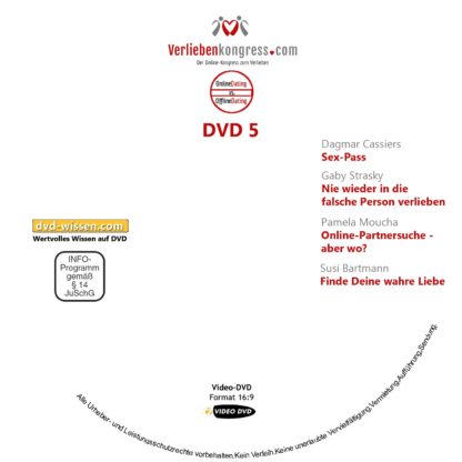 Online-Verlieben-Kongress 2017 auf DVD 3 DVD-Wissen - Experten Know How - Dokus, Filme, Vorträge, Bücher