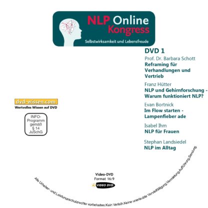 Auswahl-Paket NLP-Online-Kongress 1 DVD-Wissen - Experten Know How - Dokus, Filme, Vorträge, Bücher