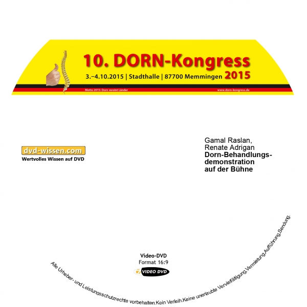 DVD-Wissen.com / Gesundheitswissen 18 DVD-Wissen - Experten Know How - Dokus, Filme, Vorträge, Bücher Renate Adrigan, Gamal Raslan: Dorn-Behandlungen auf der Bühne