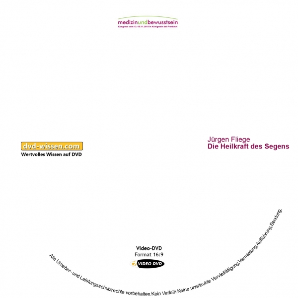 DVD-Wissen.com / Gesundheitswissen 22 DVD-Wissen - Experten Know How - Dokus, Filme, Vorträge, Bücher Jürgen Fliege: Die Heilkraft des Segens (Workshop)